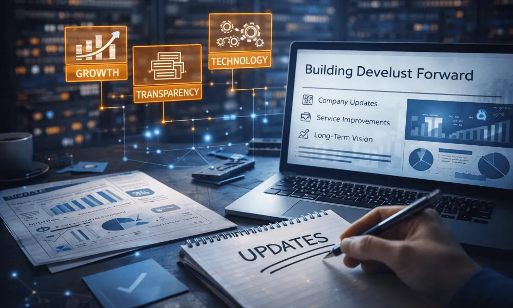 This post explains how Develust approaches growth, improvement, and transparency, and why sharing progress, changes, and decisions matters as much as delivering reliable technology.