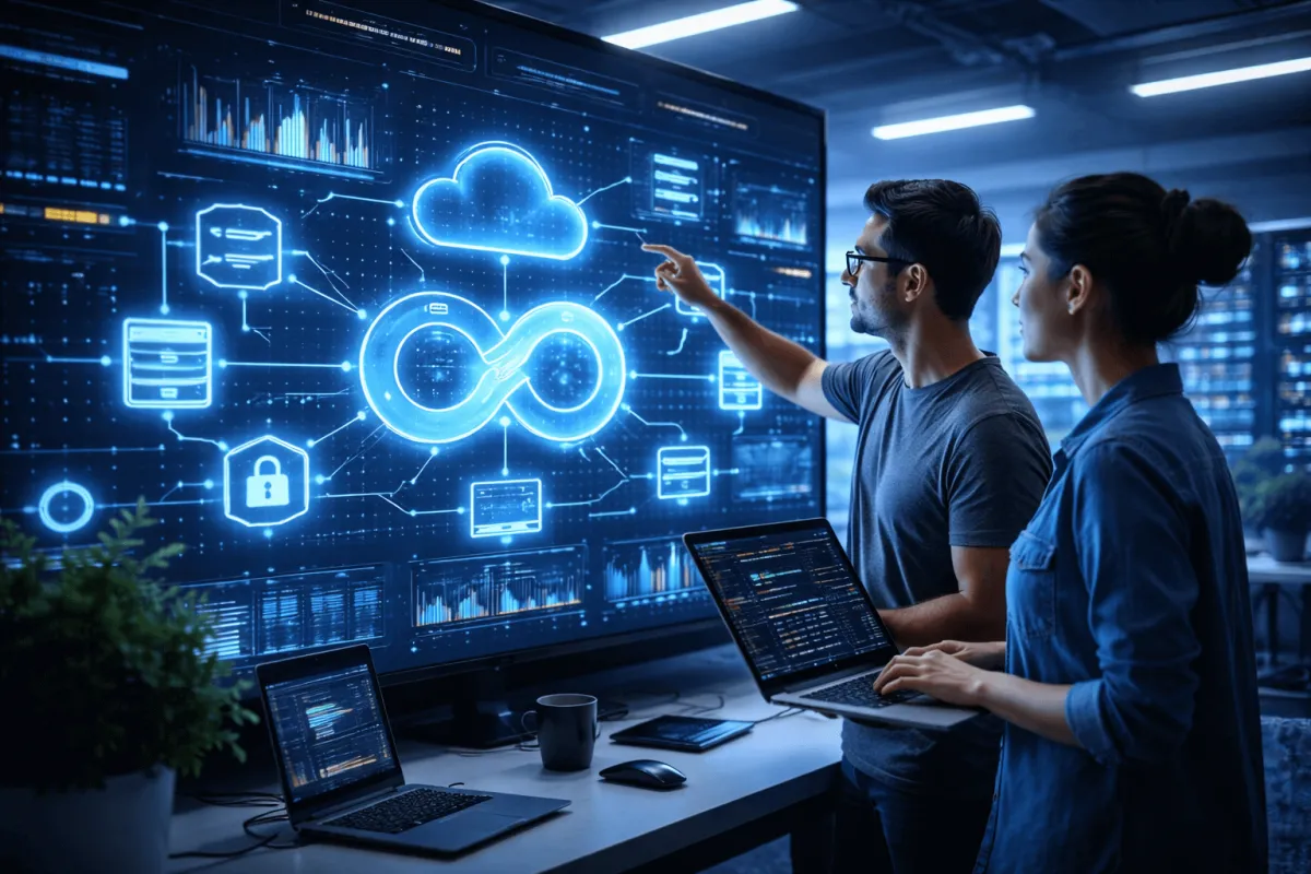 Leveraging platforms such as AWS, Google Cloud, and Microsoft Azure, we build scalable, automated, and resilient environments that accelerate deployment cycles, enhance reliability, and support continuous innovation.